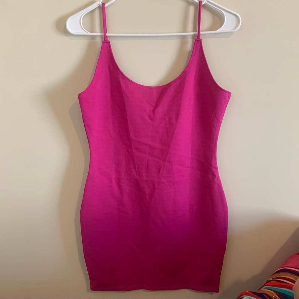 Large Pink Fashion Nova Bodycon Dress
